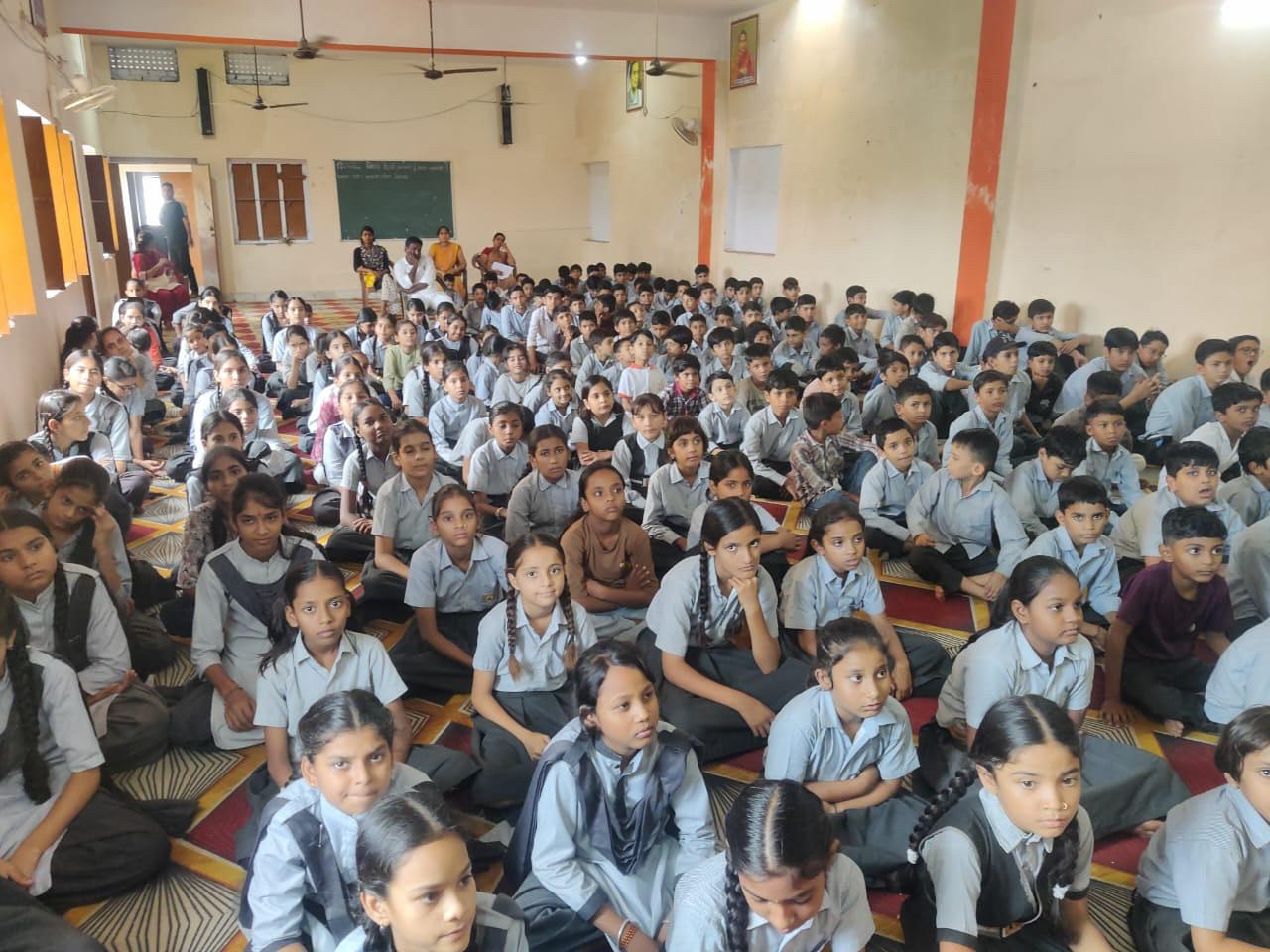 Children studying with SBB Foundation support